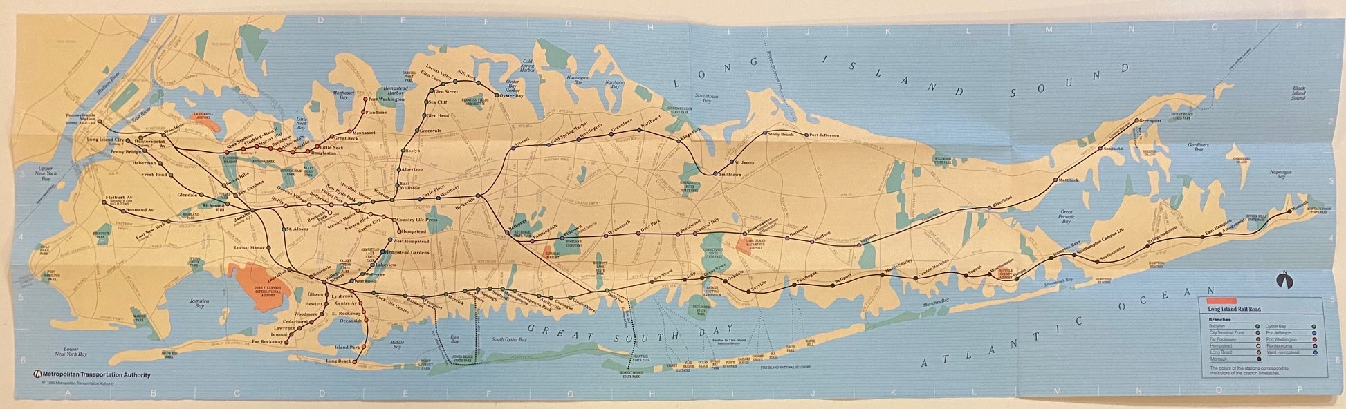 Long Island Rail Road Map  Metropolitan Transit Authority